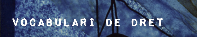 Vocabulari de dret